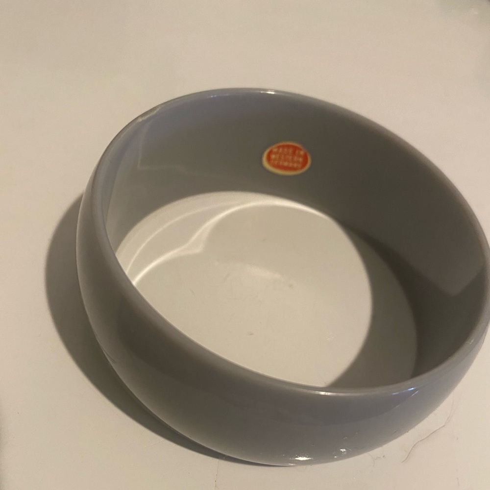 Lucite West Germany Vintage Bangle Retro Grey
